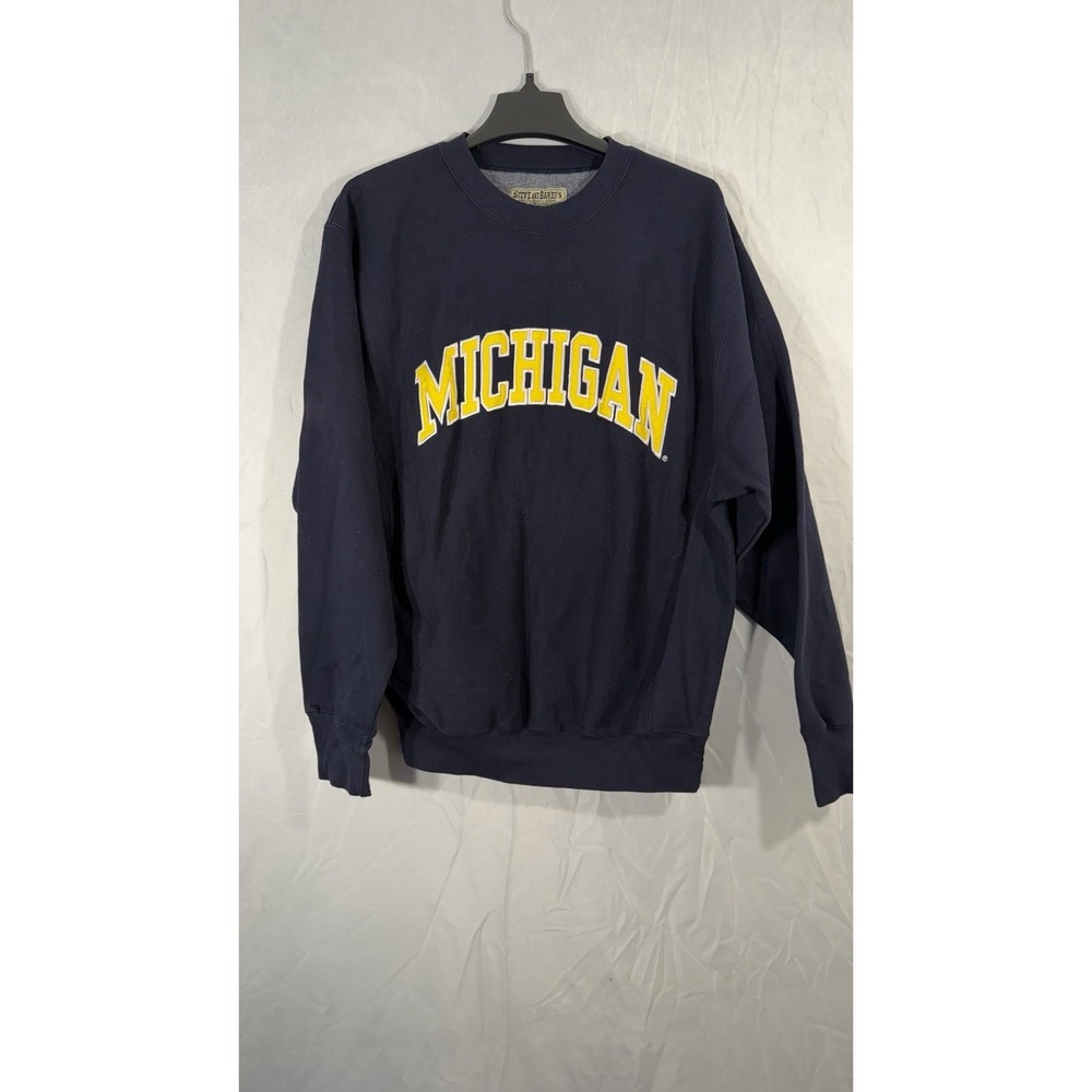 vintage michigan‎ wolverines crewneck sweatshirt Blue Size M Steve And Barry's